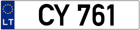 Trailer License Plate